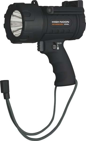 BROWNING HIGH NOON LED SPOTLT - 850 LUMENS RECHARGEABLE BLACK