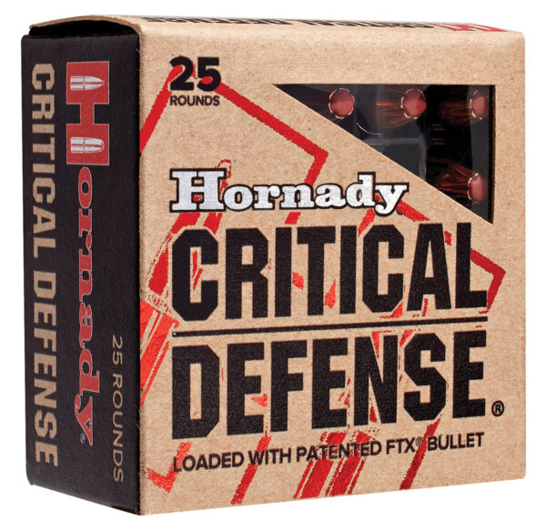 Hornady 90310 Critical Defense  38Special 110gr Hornady Flex Tip eXpanding 25 Per Box/10 Case