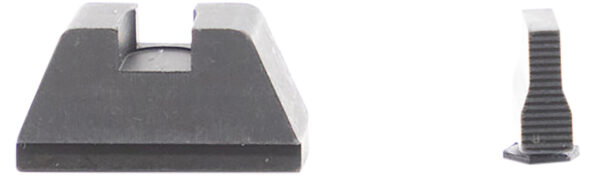 AmeriGlo GL429 Optic Compatible Sight Set for Glock  XL Tall Serrated Front Sight-Black Rear Sight