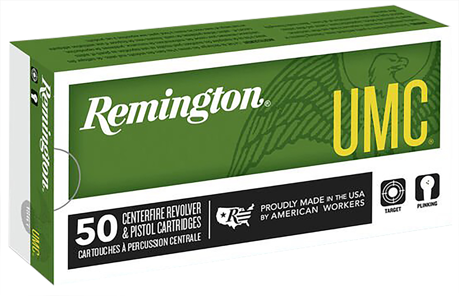 Remington Ammunition 23742 UMC 40S&W 180gr Full Metal Jacket 50 Per Box/10 Case