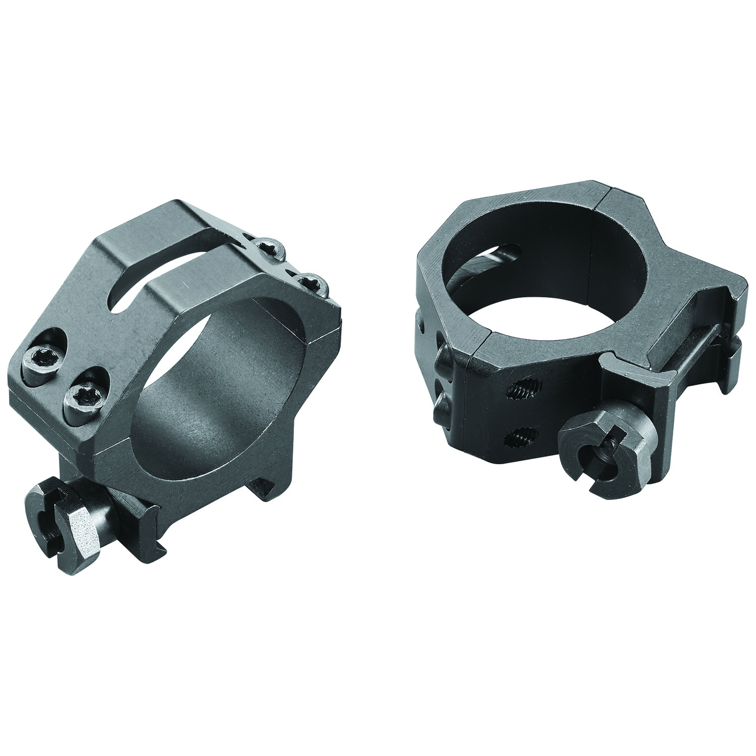 Weaver Mounts 48364 Four-Hole Skeleton Rings Matte Black 30mm Low