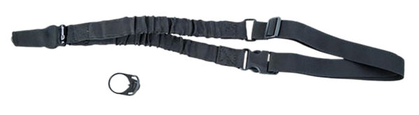 Caldwell 156215 Single Point Tactical Sling Black Nylon Adjustable Bungee AR Platform
