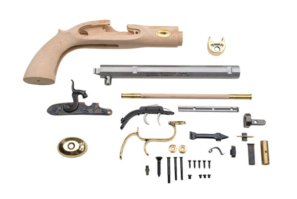 Traditions KPC51002 Trapper Pistol Kit 50 Cal Percussion 9.75" Blued Octagon Barrel Sidelock Action