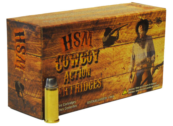 HSM 38551N Cowboy Action  38-55 Win 240 gr Round Nose Flat Point 20 Per Box/ 25 Case
