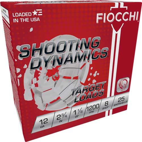FIOCCHI 12GA 2.75" 1-1/8OZ #8 - 1200FPS 250RD CASE LOT