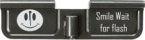 BATTLE ARMS LASER ENGRAVED - DUST COVER SMILE WAIT FR FLASH