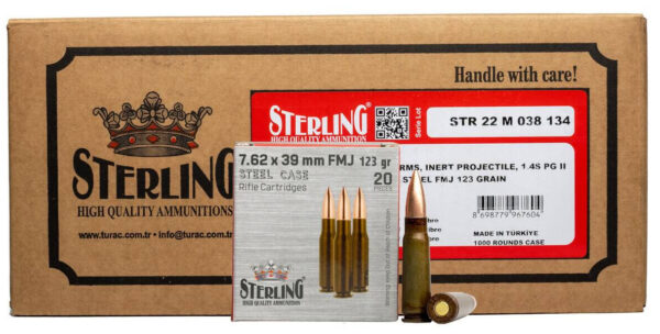 GO STERLING 7.62X39 123GR FMJ 1000/1