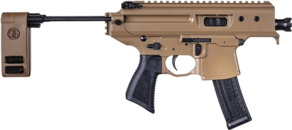 SIG MPX COPPER HEAD 9MM 3.5" - 2-POSITION BRACE (1)20RD TAN