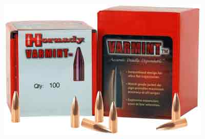 HORNADY BULLETS 22 CAL .224 - 55GR JSP 100CT 40BX/CS