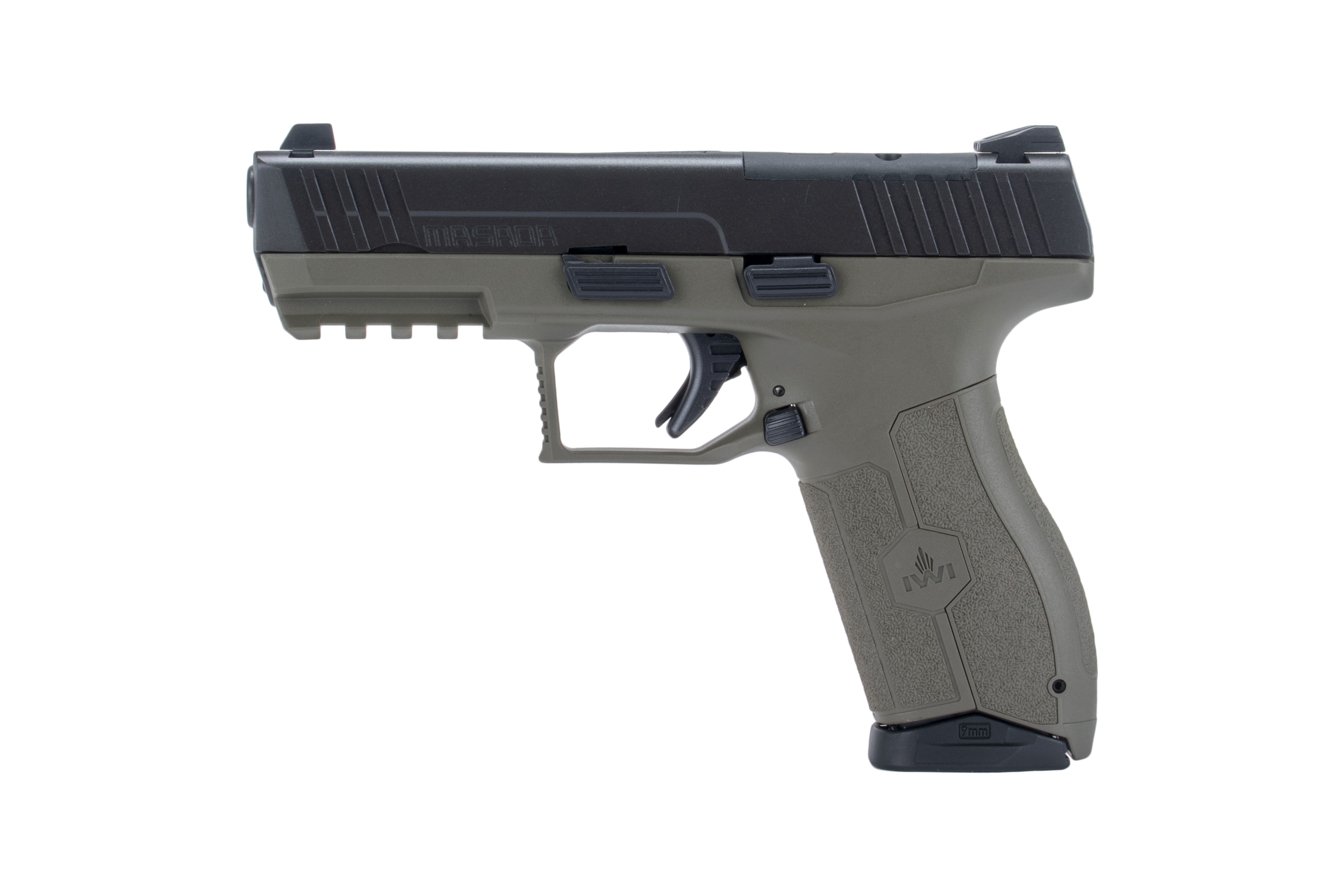 IWI MASADA LE 9mm Optics-Ready Pistol, OD Green - IWI - Israel Weapon Industries