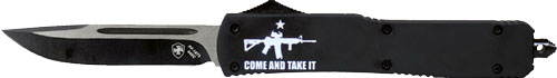 TEMPLAR KNIFE SLIM OTF COME - AND TAKE IT AR 3.1" BLACK DP
