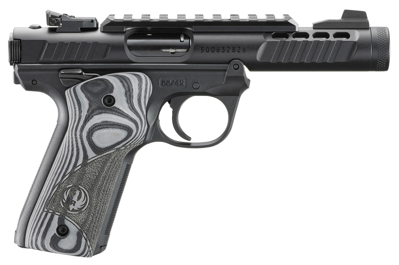 RUG MARK IV 22/45 LITE 22LR 4.4 SS GRY/BLK G10