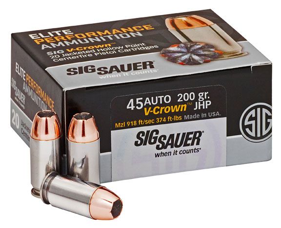 Elite Performance .45 Auto JHP