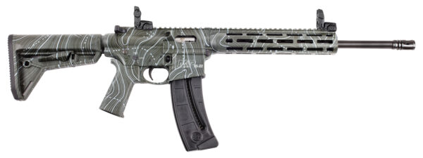 SW M&P 15-22 22LR 16.5 ODG TOPO CAMO 25RD