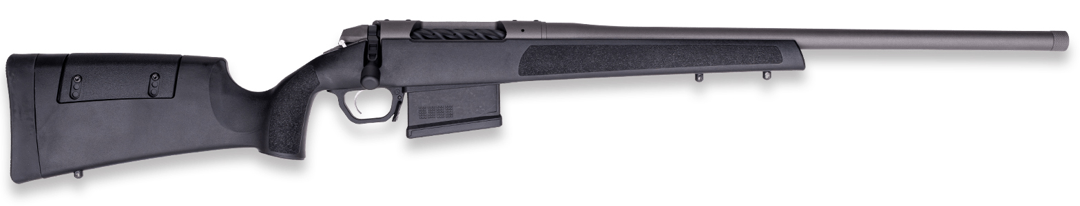 WBY 307 RANGE SF 7MM PRC BLK/TUNGSTEN 22 THRD