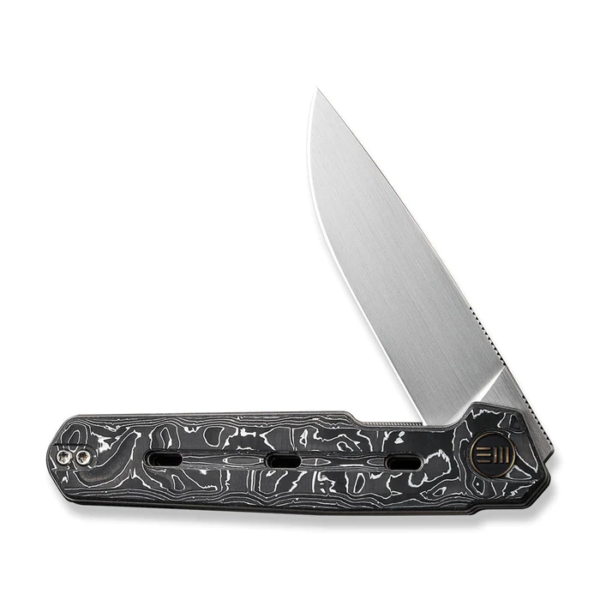 WEKNIFE Navo Flipper Knife Carbon Fiber Handle (3.25"" CPM 20CV Blade) WE22026-6