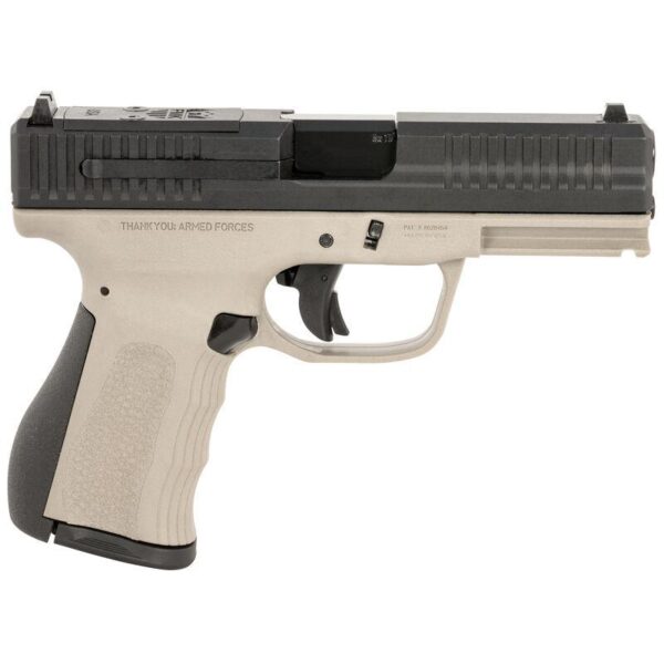 FMK Mach 9 Handgun 9mm Luger 10rd Magazine(1) 4" Barrel Optic Ready Titanium Grey Frame