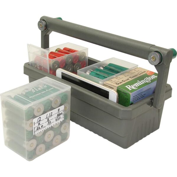 MTM Shotshell Box Caddy with 4 Clear Ammo Boxes