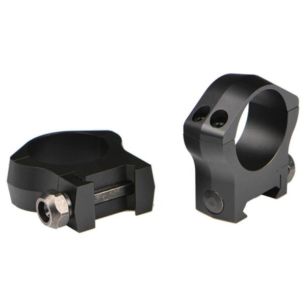 Warne 2-Piece Picatinny Style Mountain Tech Scope Rings 30mm Low - Matte