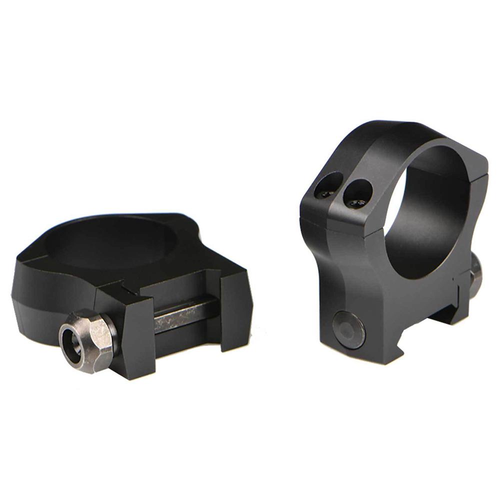 Warne 2-Piece Picatinny Style Mountain Tech Scope Rings 30mm Low - Matte