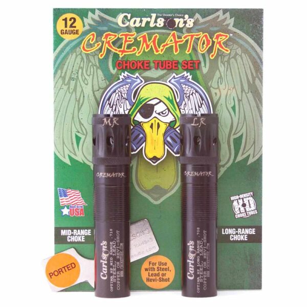 Carlson's Cremator Waterfowl Mid and Long Range Ported Choke Tubes for 12 ga Beretta Optima HP .708 and .718 2/ct