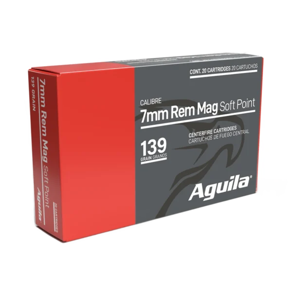 AGUILA 7MM REM MAG 139GR INTERLOCK BTSP 20RD BX 10 BOXES PER CASE