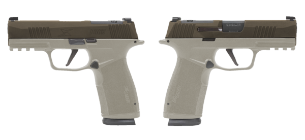 SIG SAUER P365 X-MACRO 9MM PSTL 3.7" 2-17RD OR 2 TONE BRONZE/TAN