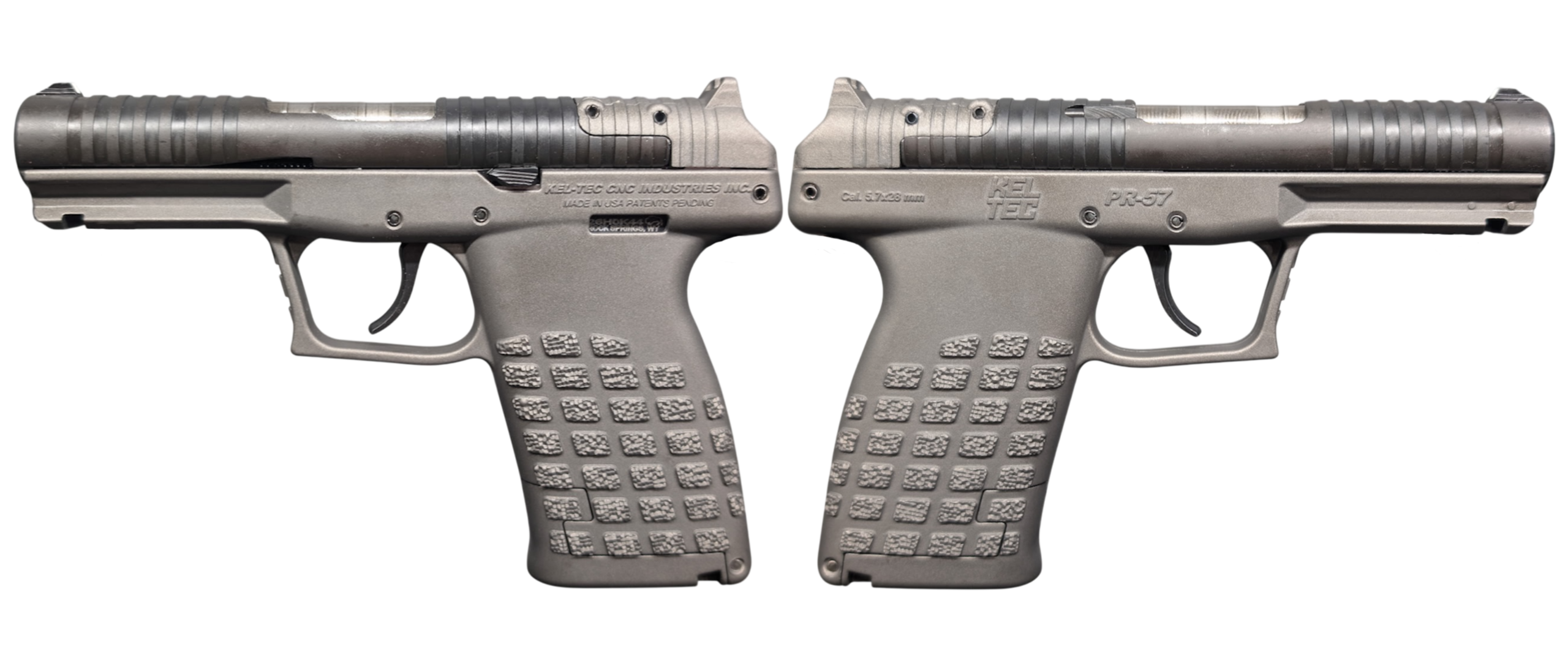 KELTEC PR57 5.7X28 PISTOL 4.64"BBL OPTIC READY, TUNGSTEN, 20+1, 2-STRIPPER CLIPS