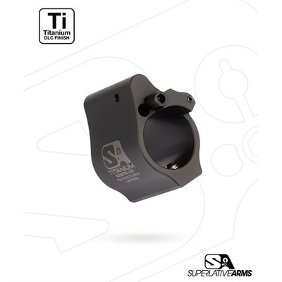 AR-15 SOLID TITANIUM ADJUSTABLE GAS BLOCK .936'' BLACK