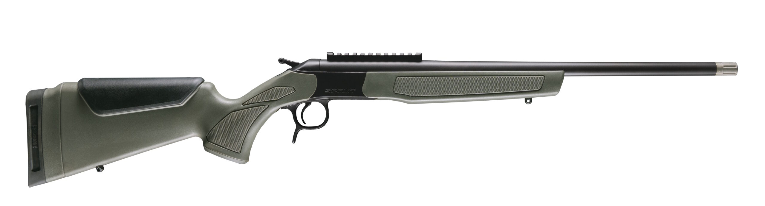 CVA SCOUT SPUR 28GA BL/ODG 22"