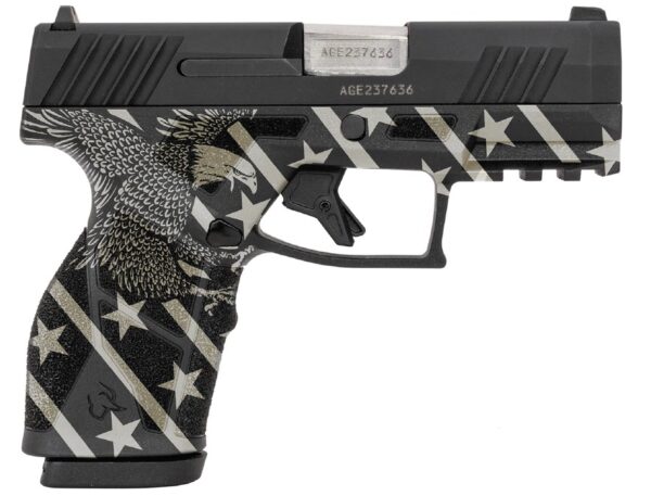 GX2 9mm 3.38" Blk/Eagle Engraved Grip  (2) 13rd