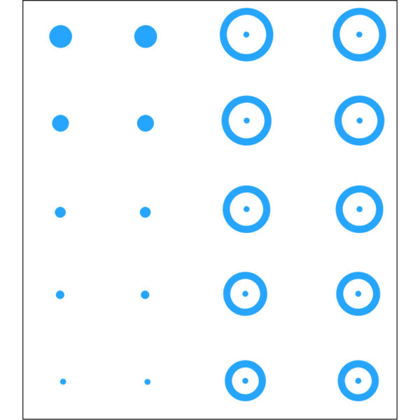 Gunstar Pro Series Chubbie Reticle Set Blue