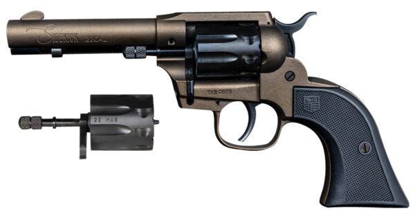 Diamondback DB0500A071 Sidekick  22 LR 22 WMR 9rd Shot 4.50" Midnight Bronze Midnight Bronze Zinc Alloy Midnight Bronze Cerakote Frame Black Cerakote Cylinder Black Polymer Grips