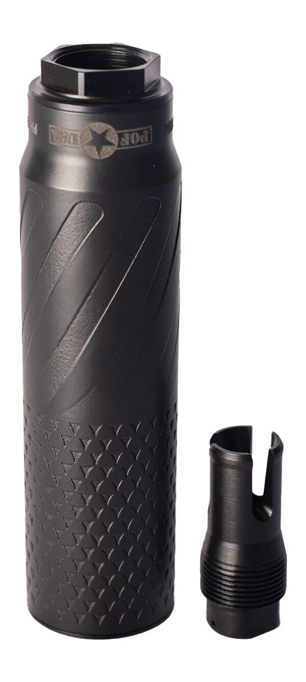Patriot Ordnance Factory 02445 Patriot Suppression Technology PST-7 7.62mm Black Titanium 1.375"x24