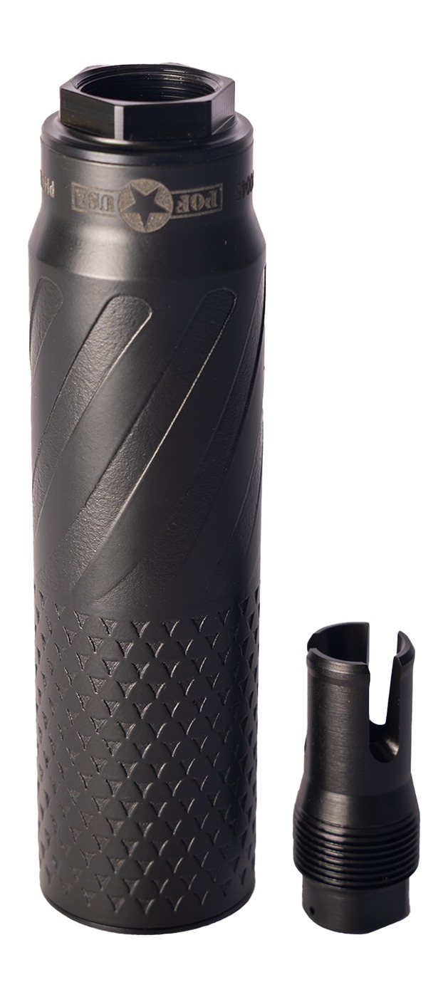 Patriot Ordnance Factory 02445 Patriot Suppression Technology PST-7 7.62mm Black Titanium 1.375"x24