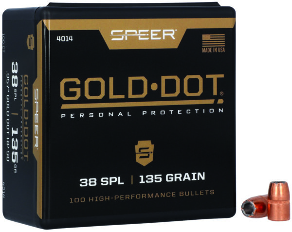 Speer 4014 Gold Dot Personal Protection 38Special 135gr Hollow Point 100 Per Box/5 Case