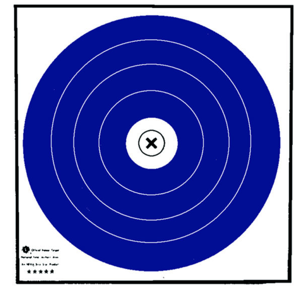 Maple Leaf Target Face NFAA Indoor Blue/White 40 cm. 100 pk.