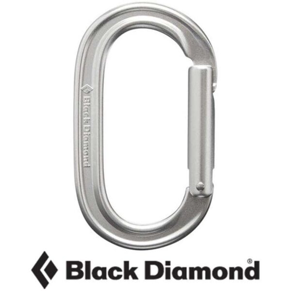 Oval Keylock Carabiner Silver