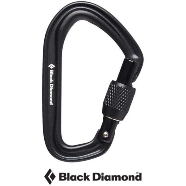 Hotforge Screwgate Carabiner Black for Big Wall Ice Mountaineering Sport and Tra