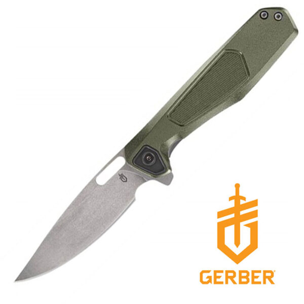 MiniSada 3.13 inch Satin Clip Point Plain Edge Sage Green Handle