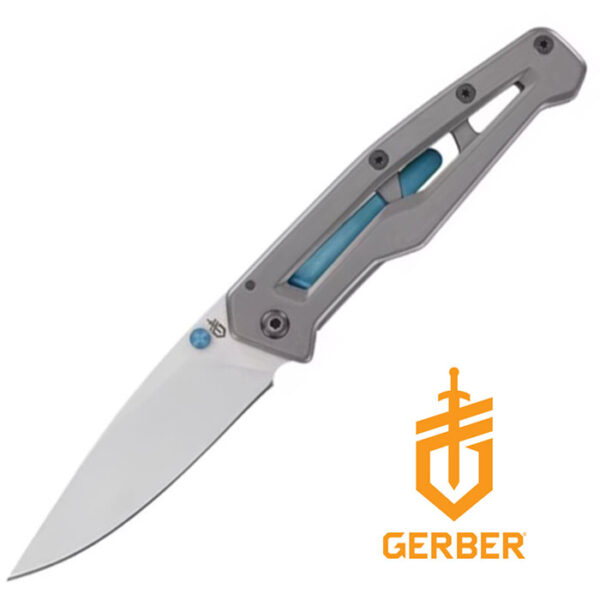 Paralite 3.1 inch Satin Clip Point Plain Edge Skelentonized Stainless Steel Hand
