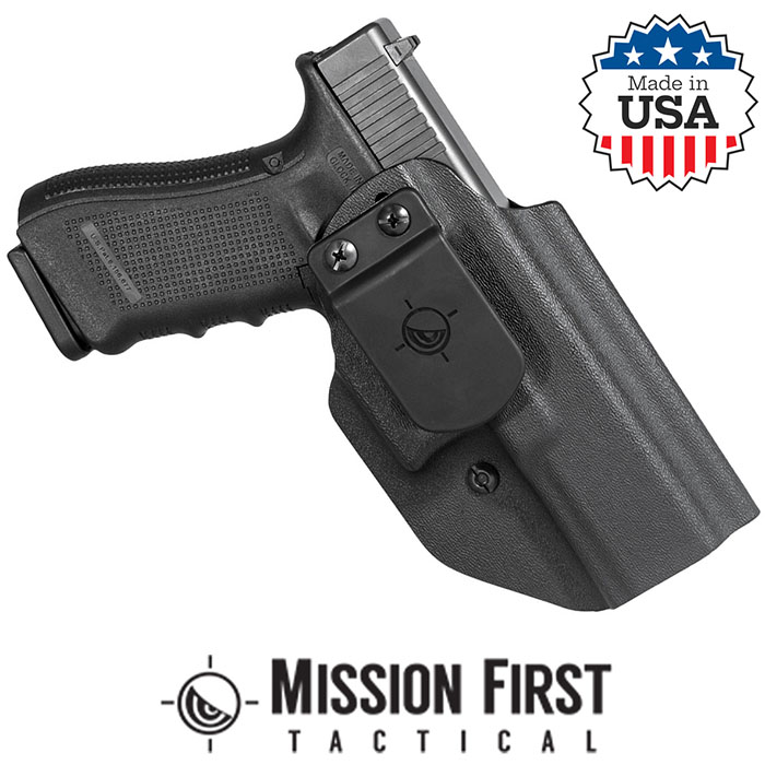 Minimalist Glock 17 22 34 Appendix Inside/Outside the Waistband Ambidextrous Bla