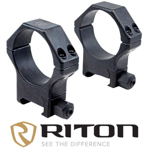 30mm Hardened Steel Picatinny Rings 12 mm Black