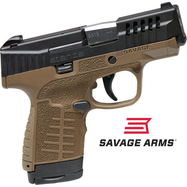 Stance 9MM 3.2 inch barrel 10 Round Black Slide Flat Dark Earth Frame