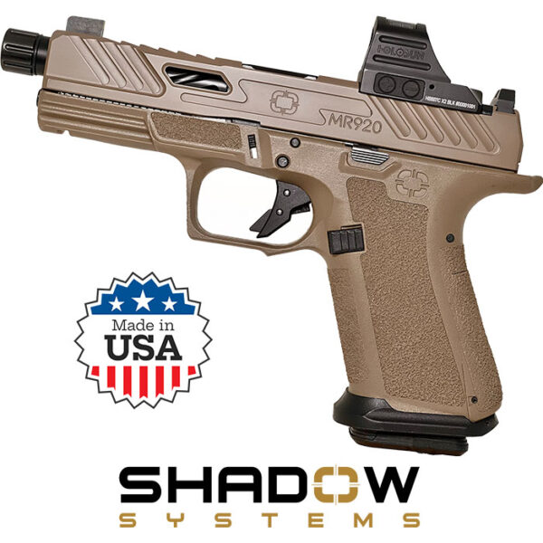 MR920 Elite Slide 9MM 4.5 inch 15 Round Flat Dark Earth w/Night Sights Threaded