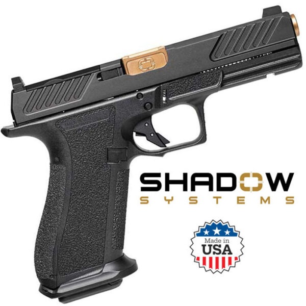 DR920 Combat Slide 9MM 4 inch barrel 17 Round Black w/Night Sights Bronze Barrel
