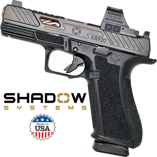 XR920 Elite Slide 9MM 4 inch barrel 17 Round Black Night Sights with Bronze Barr