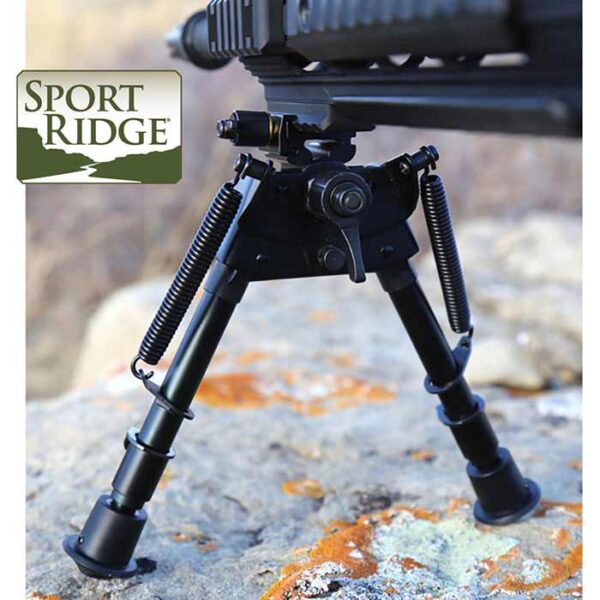 Rail Mount Adjustable Bipod Black 6 inch to 9 inch Black