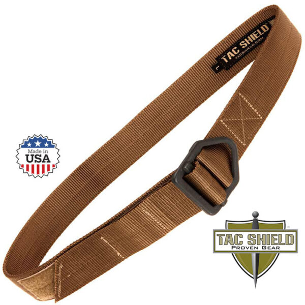 Tactical Riggers Belt 1.75 inch Double Wall Coyote Medium fits waist 34 to 38 in