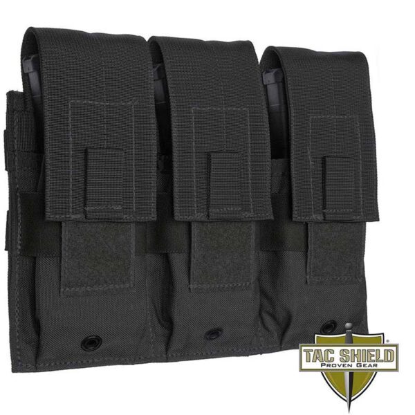 Triple Universal M4/AR15 Rifle Molle Pouch BK